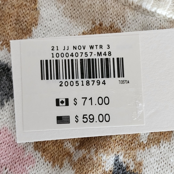 Janie And Jack Kid's Floral Crewneck Sweater - Picture 6 of 6